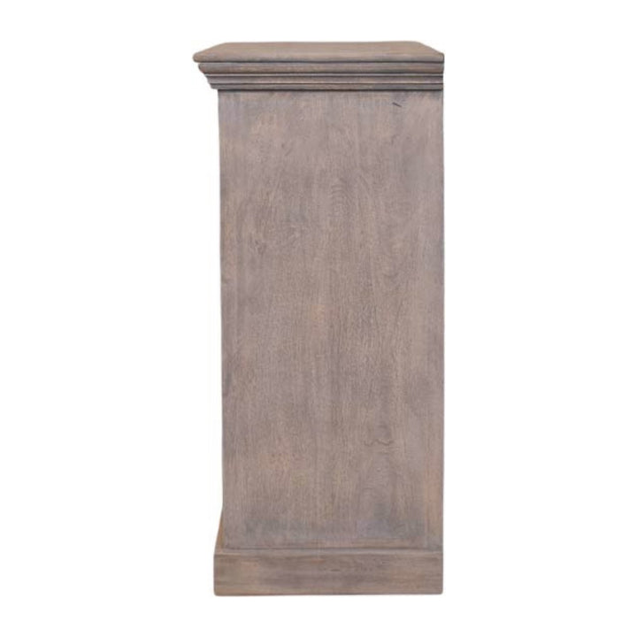 Buy farmhouse furniture Jaipur Mediterranean Greece Ashed Lattice Sideboard - Modern Cottage Farmhouse Furniture