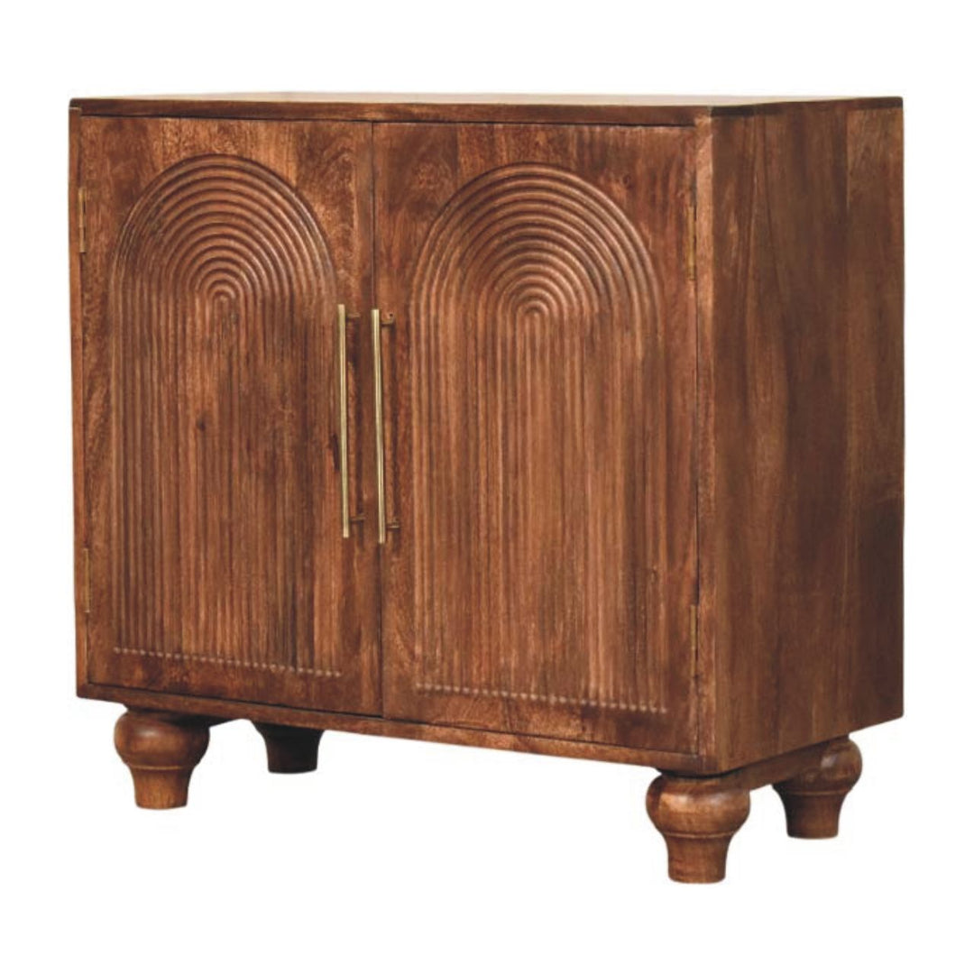 Buy farmhouse furniture Arco Groove Sideboard | Modern Farmhouse Buffet Cabinet with Grooved Doors &amp; Storage - Modern Cottage Farmhouse Furniture