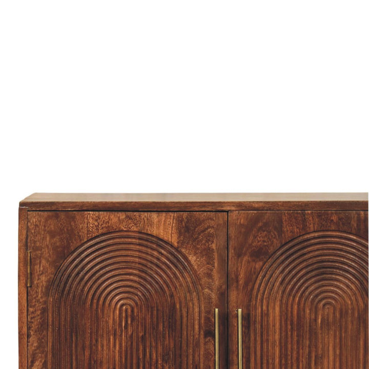 Buy farmhouse furniture Arco Groove Sideboard | Modern Farmhouse Buffet Cabinet with Grooved Doors &amp; Storage - Modern Cottage Farmhouse Furniture