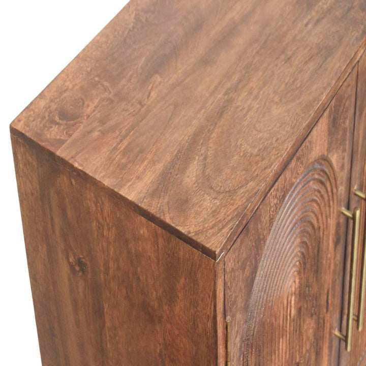 Buy farmhouse furniture Arco Groove Sideboard | Modern Farmhouse Buffet Cabinet with Grooved Doors &amp; Storage - Modern Cottage Farmhouse Furniture