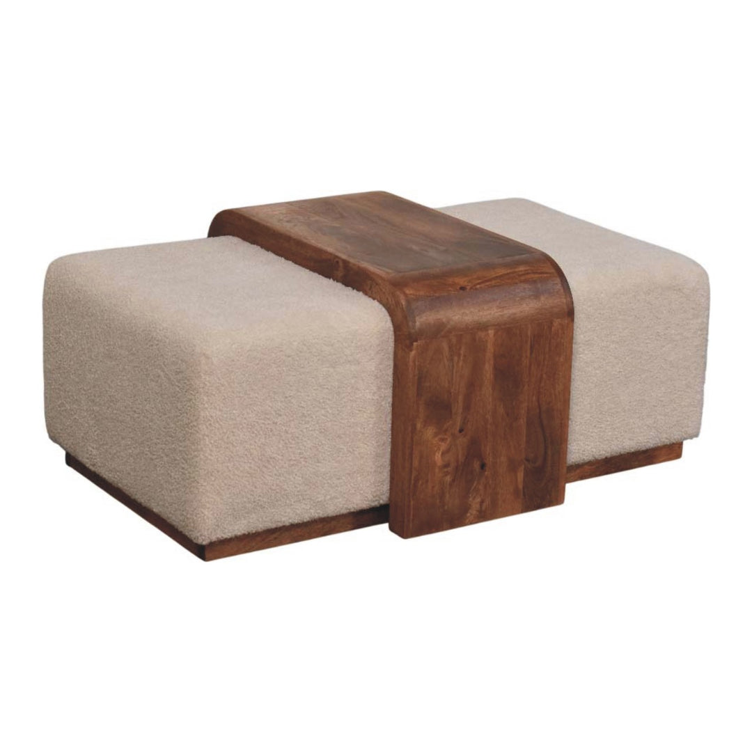 Buy farmhouse furniture Paros Modern Handcrafted Greek Luxury Bench Coffee Table Pair - Modern Cottage Farmhouse Furniture