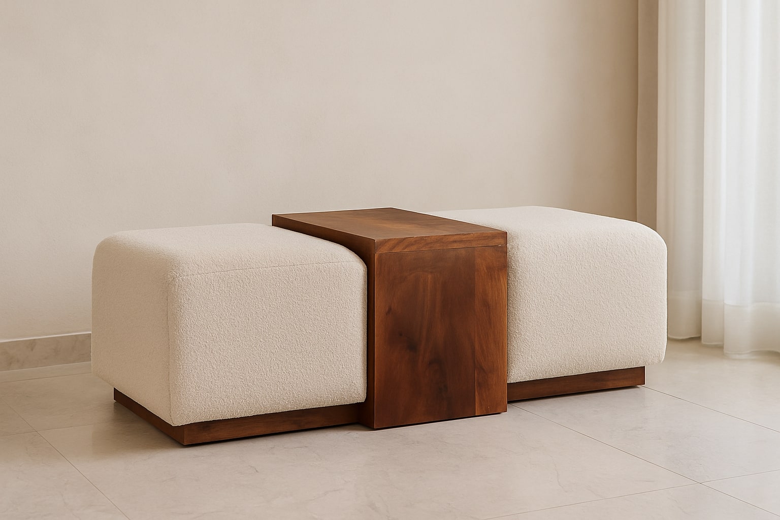 Buy farmhouse furniture Paros Modern Handcrafted Greek Luxury Bench Coffee Table Pair - Modern Cottage Farmhouse Furniture
