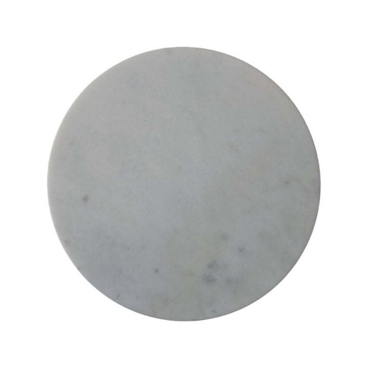 Buy farmhouse furniture Casa Marina Fluted Marble Side Table - Modern Cottage Farmhouse Furniture