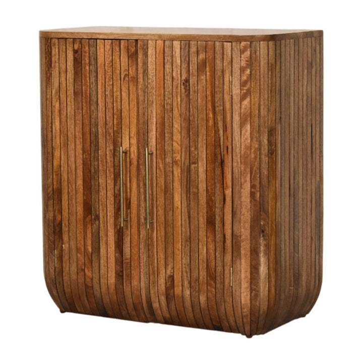 Buy farmhouse furniture Torino Contemporary Fluted Greek Cabinet - Modern Cottage Farmhouse Furniture
