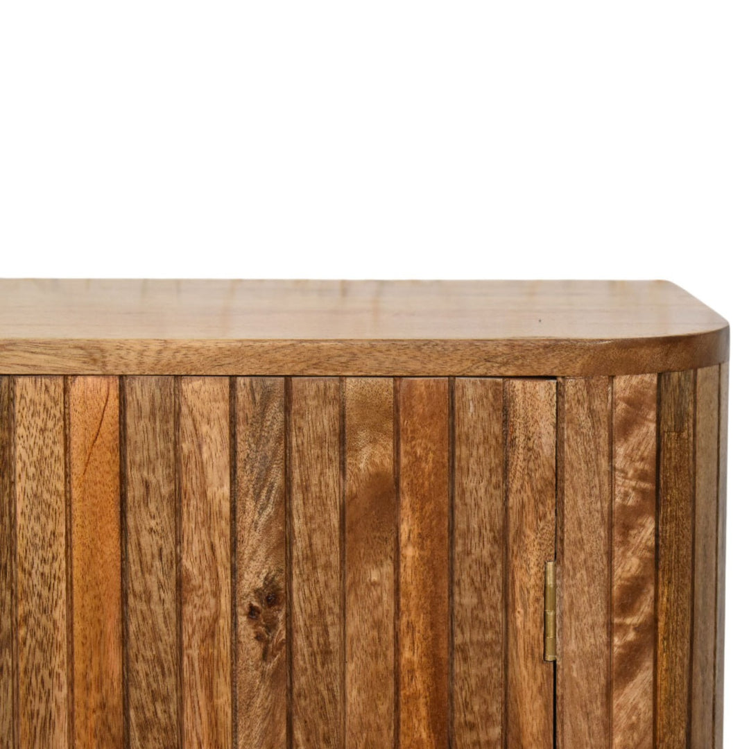 Buy farmhouse furniture Torino Contemporary Fluted Greek Cabinet - Modern Cottage Farmhouse Furniture