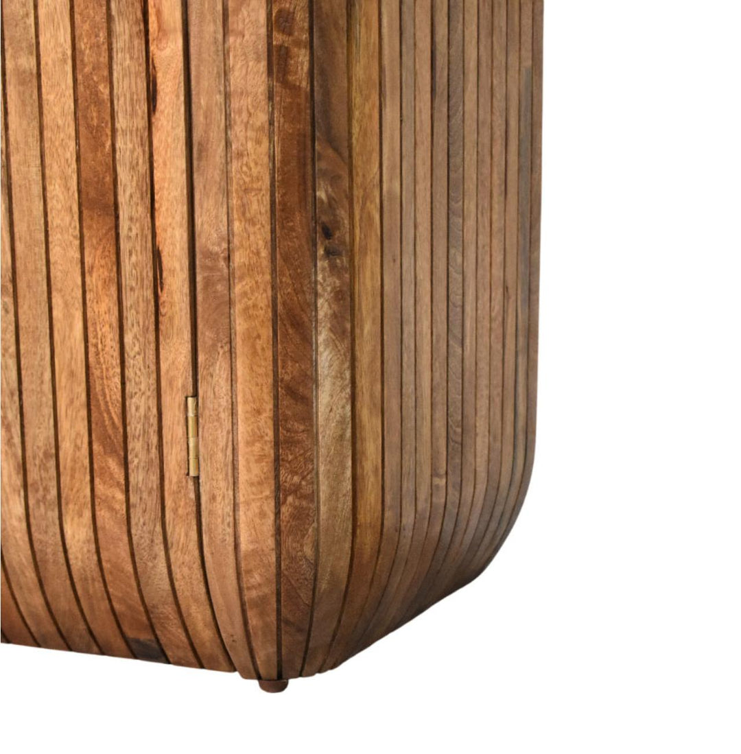 Buy farmhouse furniture Torino Contemporary Fluted Greek Cabinet - Modern Cottage Farmhouse Furniture