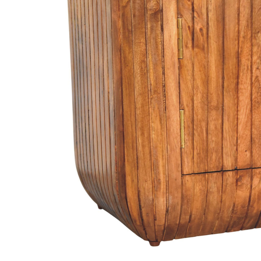 Buy farmhouse furniture Mar Azul Fluted Mediterranean TV Console - Modern Cottage Farmhouse Furniture