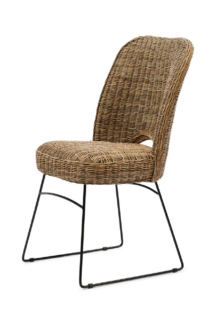 Buy farmhouse furniture Rivièra | Modern Italian Mediterranean Rattan Dining Chair - Modern Cottage Farmhouse Furniture