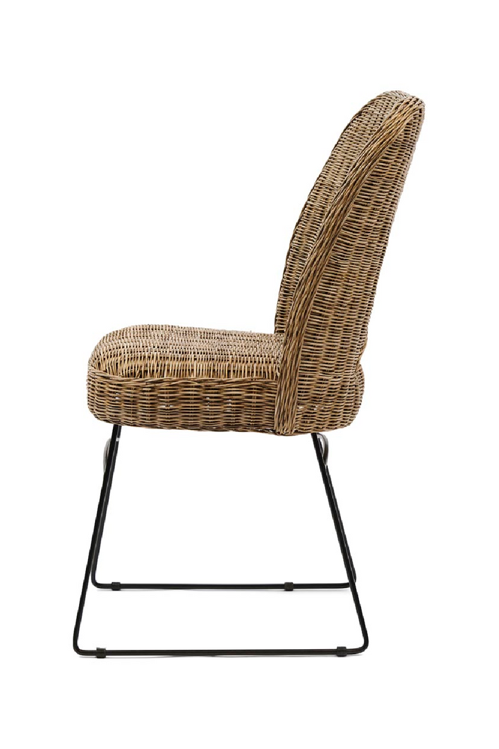 Buy farmhouse furniture Rivièra | Modern Italian Mediterranean Rattan Dining Chair - Modern Cottage Farmhouse Furniture