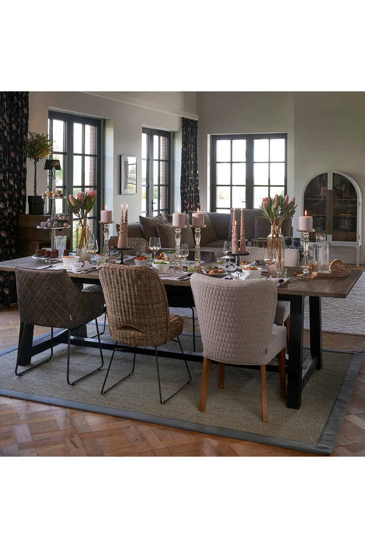 Buy farmhouse furniture Rivièra | Modern Italian Mediterranean Rattan Dining Chair - Modern Cottage Farmhouse Furniture
