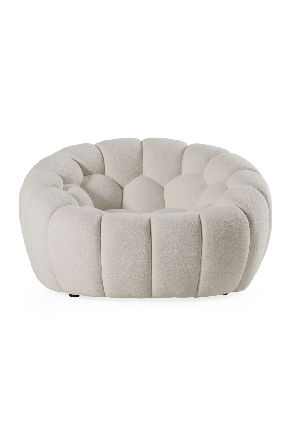 Buy farmhouse furniture Le Lia • White Modern Cottage Farmhouse Italian Hexagonal-Tufted Lounge Contemporary Accent Chair - Modern Cottage Farmhouse Furniture