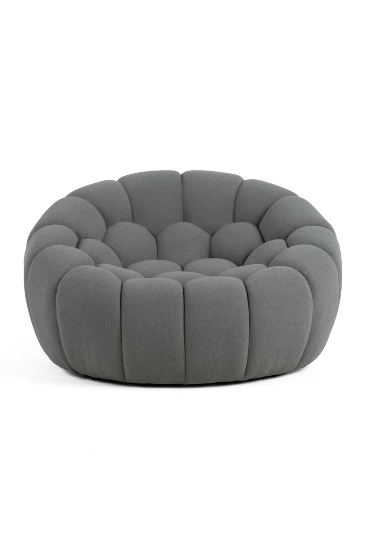 Buy farmhouse furniture Le Lia • White Modern Cottage Farmhouse Italian Hexagonal-Tufted Lounge Contemporary Accent Chair - Modern Cottage Farmhouse Furniture