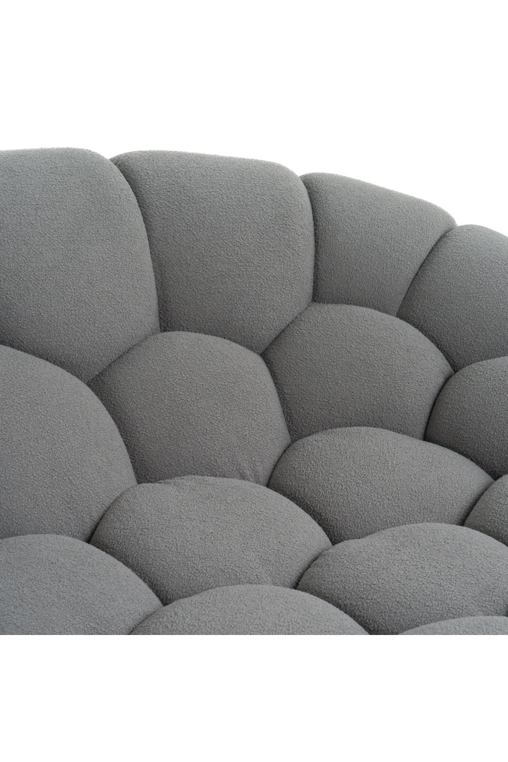 Buy farmhouse furniture Le Lia • White Modern Cottage Farmhouse Italian Hexagonal-Tufted Lounge Contemporary Accent Chair - Modern Cottage Farmhouse Furniture