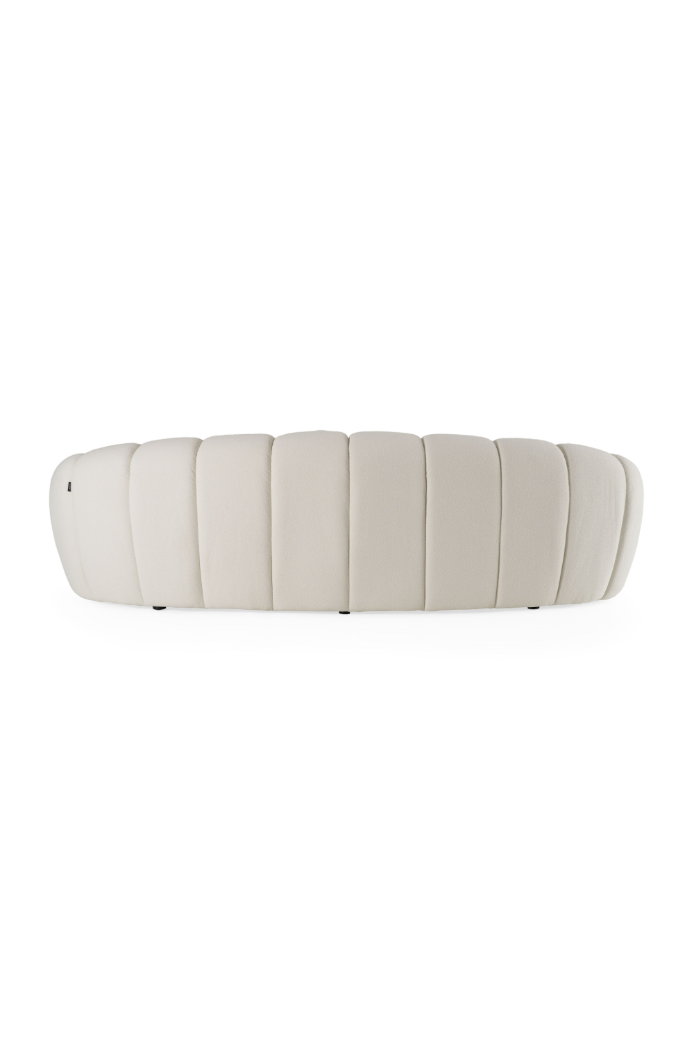 Buy farmhouse furniture Le Lia • White Modern Mediterranean Italian Hexagonal-Tufted Curved Sofa - Modern Cottage Farmhouse Furniture