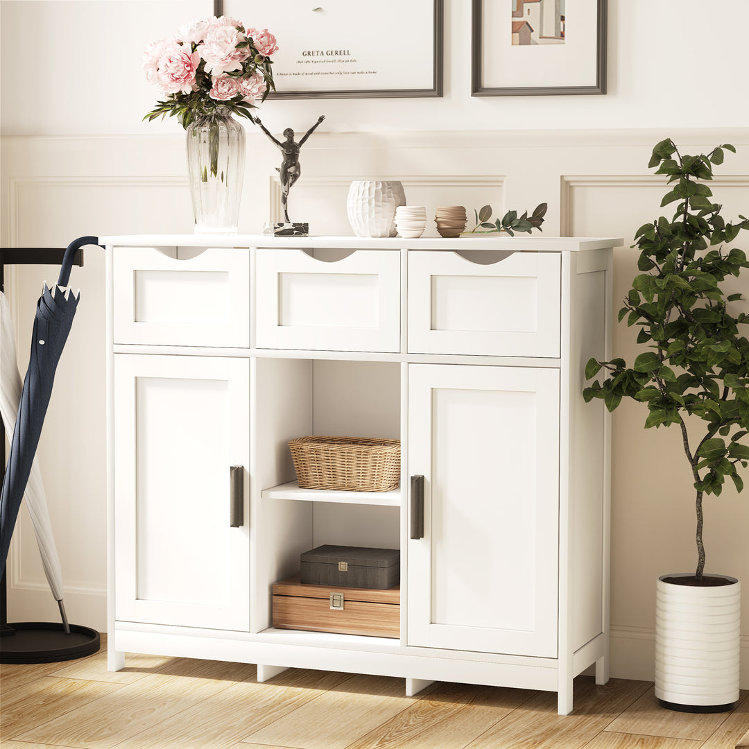 Buy farmhouse furniture The Willow Creek Cabinet - White Modern Farmhouse Bathroom Cabinets - Modern Cottage Farmhouse Furniture