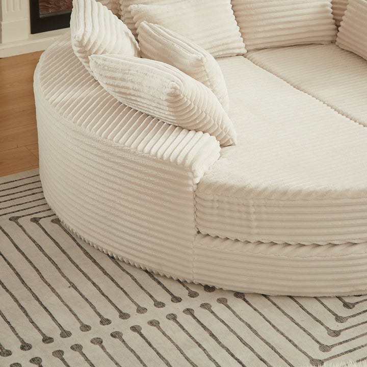 Buy farmhouse furniture Large Circle Circular Modern Farmhouse Contemporary Italian Circle Sofa Bed - Modern Cottage Farmhouse Furniture
