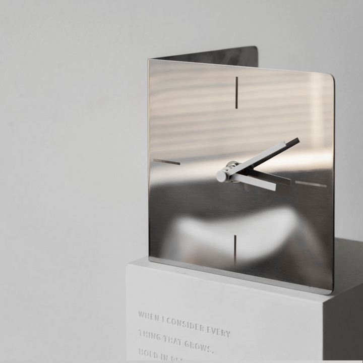 Buy farmhouse furniture The Aurillac | Opulent Modern Mirror Desk Clock - Modern Cottage Farmhouse Furniture