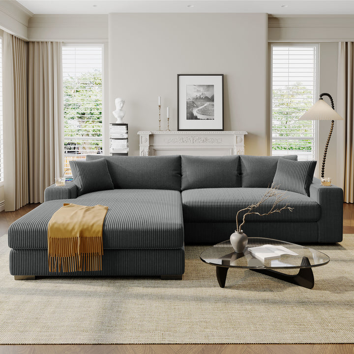 Buy farmhouse furniture Slate Barn • Grey Modern Cottage American Farmhouse Style Sofa Couch - Modern Cottage Farmhouse Furniture