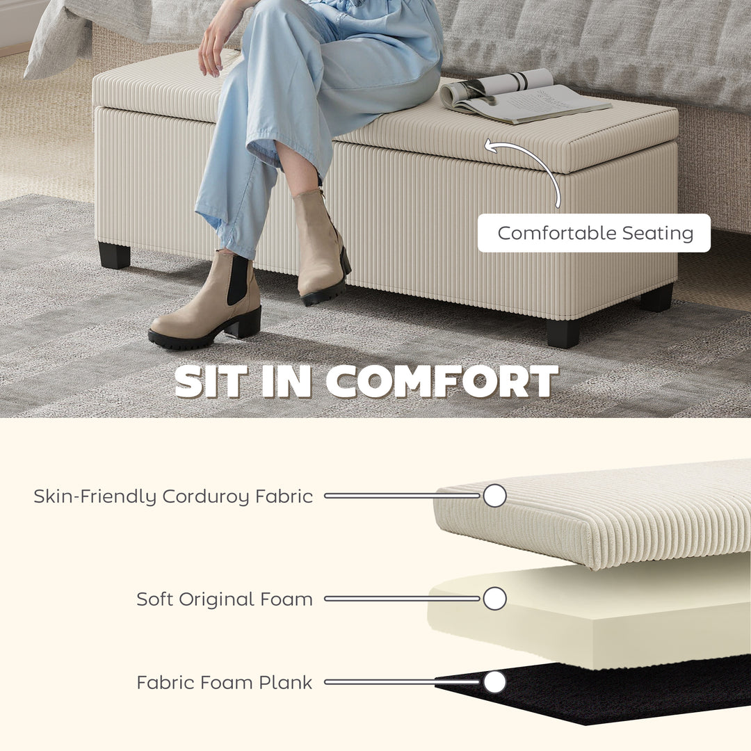 Buy farmhouse furniture Beige Mediterranean Modern Large Bed Ottoman With Storage - Modern Cottage Farmhouse Furniture