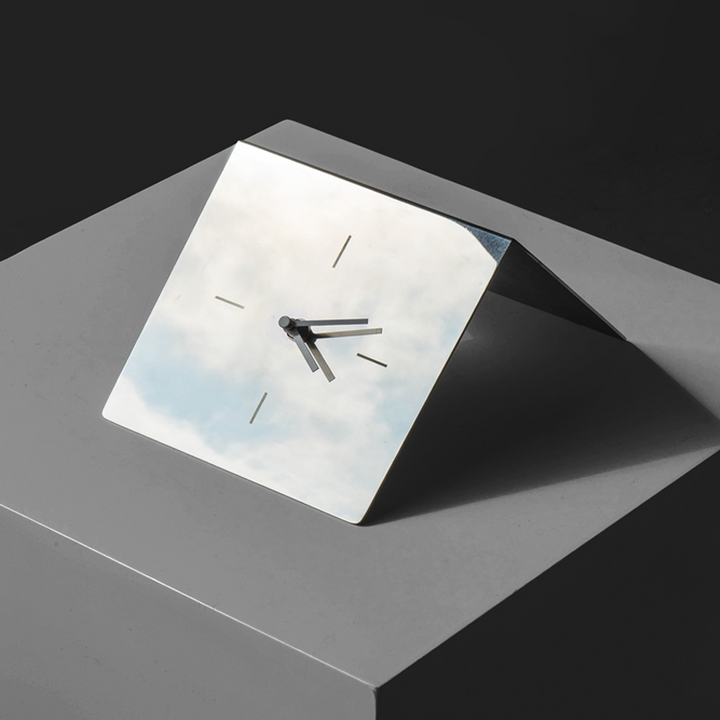 Buy farmhouse furniture The Aurillac | Opulent Modern Mirror Desk Clock - Modern Cottage Farmhouse Furniture