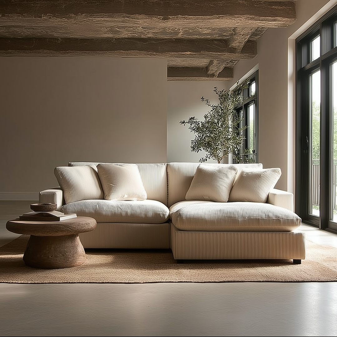 Buy farmhouse furniture La Casella Simple Mediterranean Farmhouse Modular 3-piece Sofa - Modern Cottage Farmhouse Furniture
