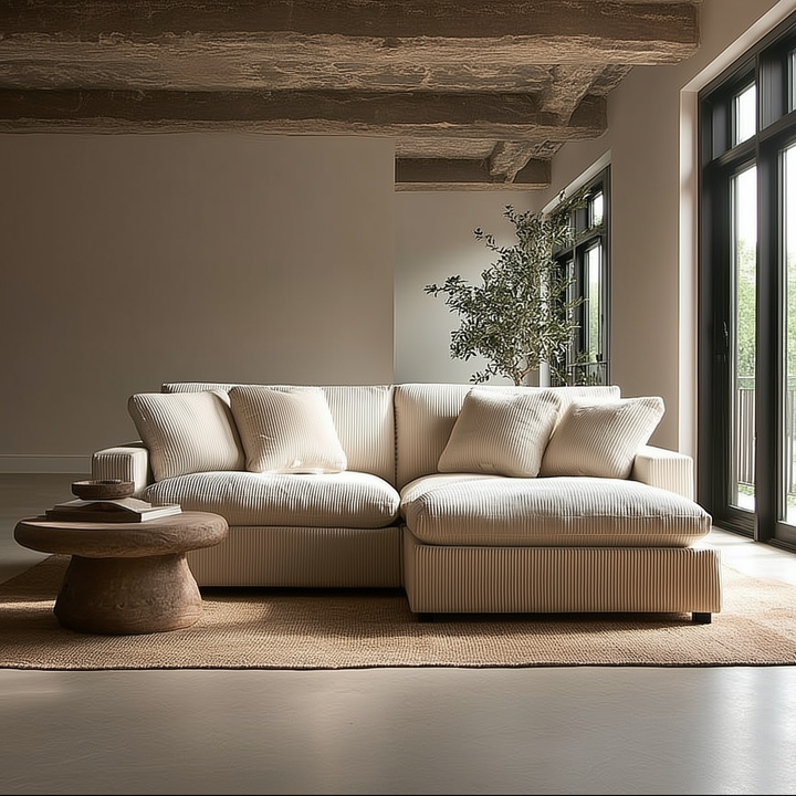 Buy farmhouse furniture La Casella Simple Mediterranean Farmhouse Modular 3-piece Sofa - Modern Cottage Farmhouse Furniture