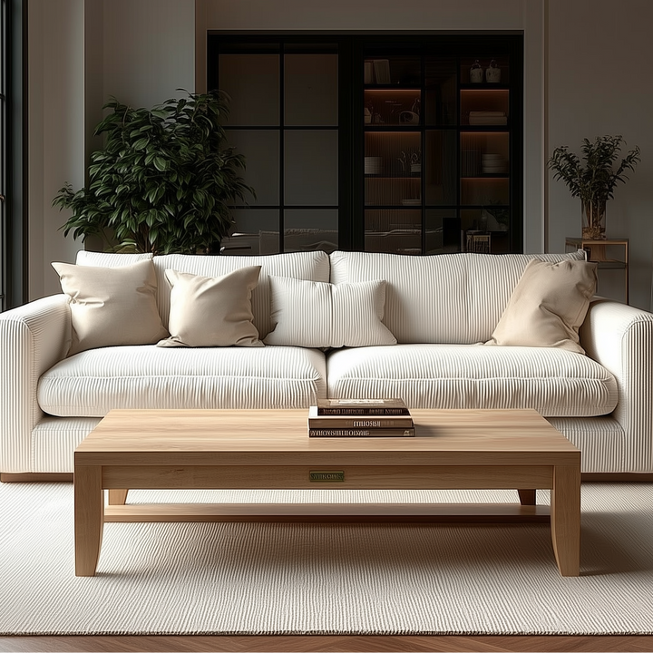 Buy farmhouse furniture Rustic Rectangular Farmhouse Coffee Table for Cozy Living Rooms - Modern Cottage Farmhouse Furniture