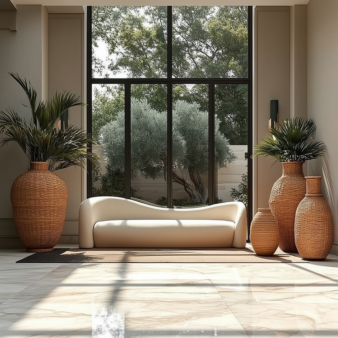 Buy farmhouse furniture Cielo | Large Modern European Style Mediterranean Lamb Wool Luxury Sofa - Modern Cottage Farmhouse Furniture