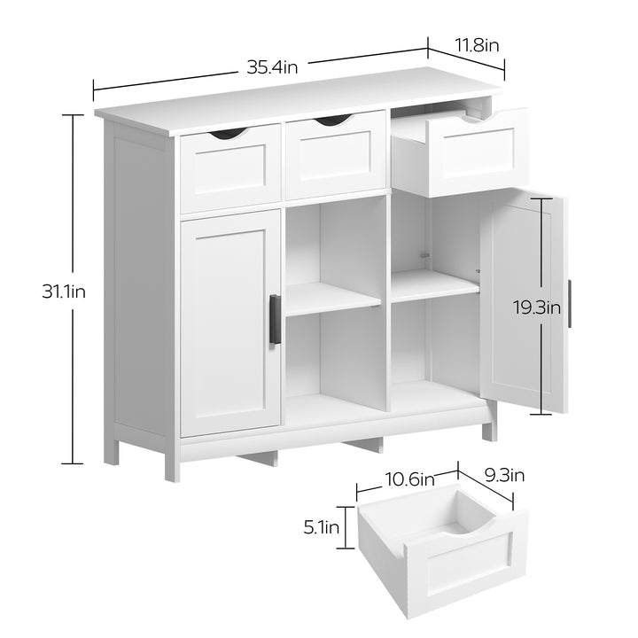 Buy farmhouse furniture The Willow Creek Cabinet - White Modern Farmhouse Bathroom Cabinets - Modern Cottage Farmhouse Furniture