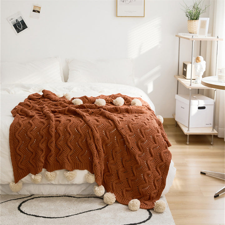 Buy farmhouse furniture Weathered Timber | Modern Farmhouse Knitted Throw Blanket - Modern Cottage Farmhouse Furniture