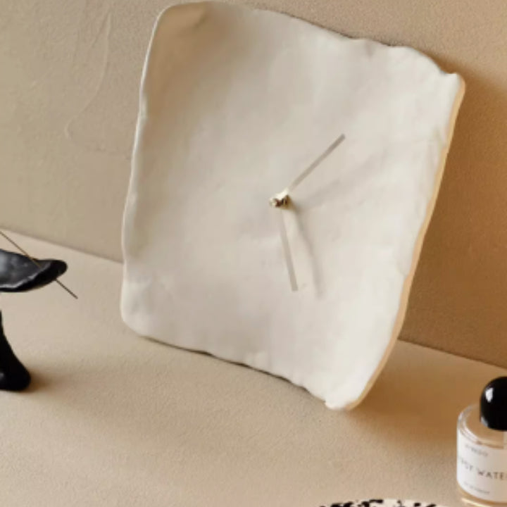 Buy farmhouse furniture Santorini Stone Mediterranean Luxury Minimalist Wall Clock - Modern Cottage Farmhouse Furniture
