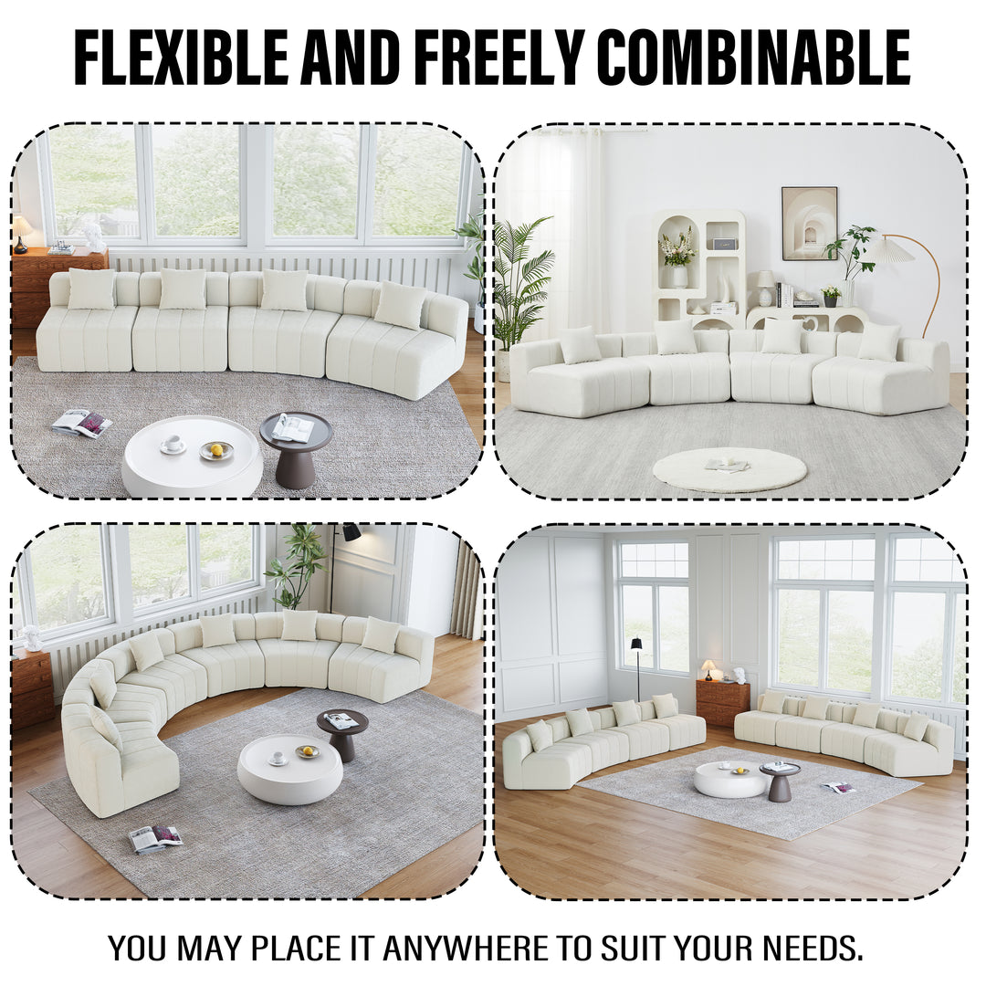 Buy farmhouse furniture The Valencia Cream Vista Sofa Section Sectional - Modern Cottage Farmhouse Furniture