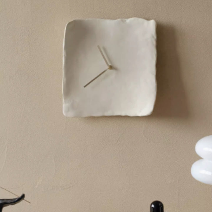 Buy farmhouse furniture Santorini Stone Mediterranean Luxury Minimalist Wall Clock - Modern Cottage Farmhouse Furniture
