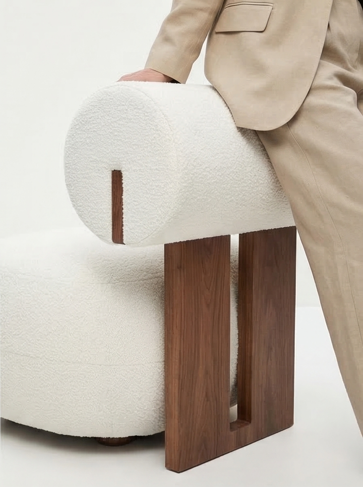 Buy farmhouse furniture Le Aurelia | Modern Cottage Farmhouse Style Wood Accent Chair - Modern Cottage Farmhouse Furniture
