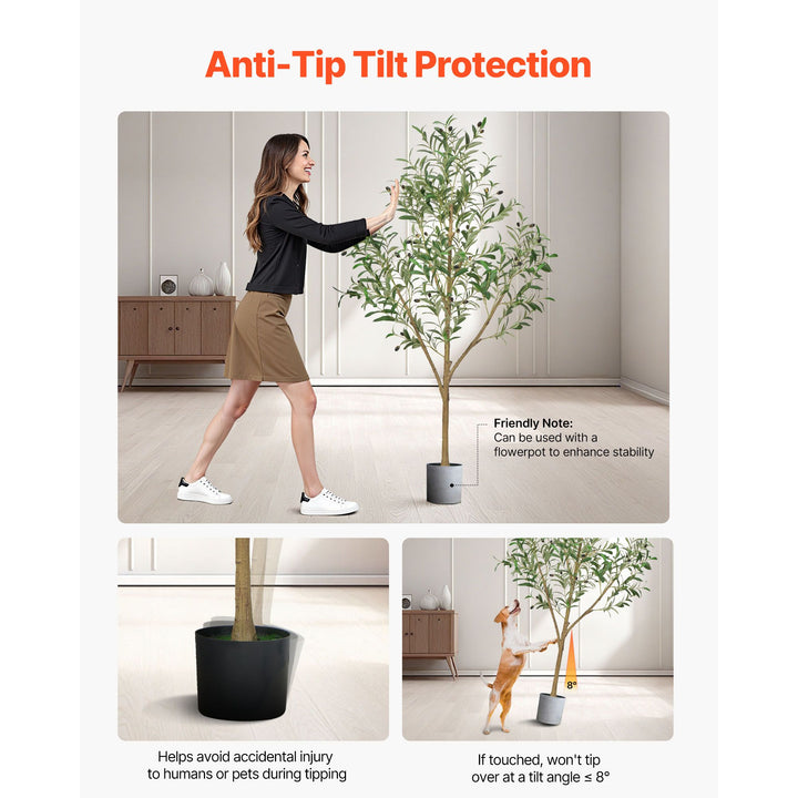 Buy farmhouse furniture 5FT Artificial Olive Tree with Black Pot, Tall Fake Tree with Natural Wood Trunk &amp; Realistic Green Leaves and Fruits, Indoor Faux Plant for Home, Office, Living Room, Corner Decor - Modern Cottage Farmhouse Furniture