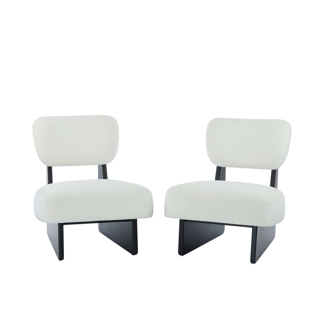Buy farmhouse furniture Modern Farmhouse Beige Contemporary Accent Chair (Set of 2) - Modern Cottage Farmhouse Furniture