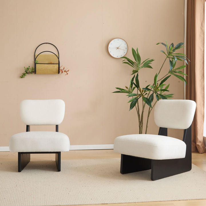 Buy farmhouse furniture Modern Farmhouse Beige Contemporary Accent Chair (Set of 2) - Modern Cottage Farmhouse Furniture