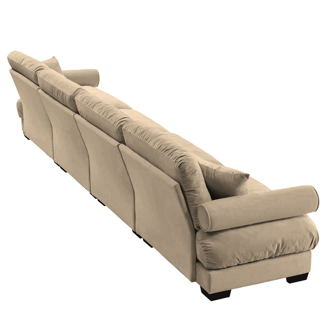 Buy farmhouse furniture Bone &amp; Beam • Brown Beige Modern Cottage American Farmhouse Style Sofa Couch - Modern Cottage Farmhouse Furniture