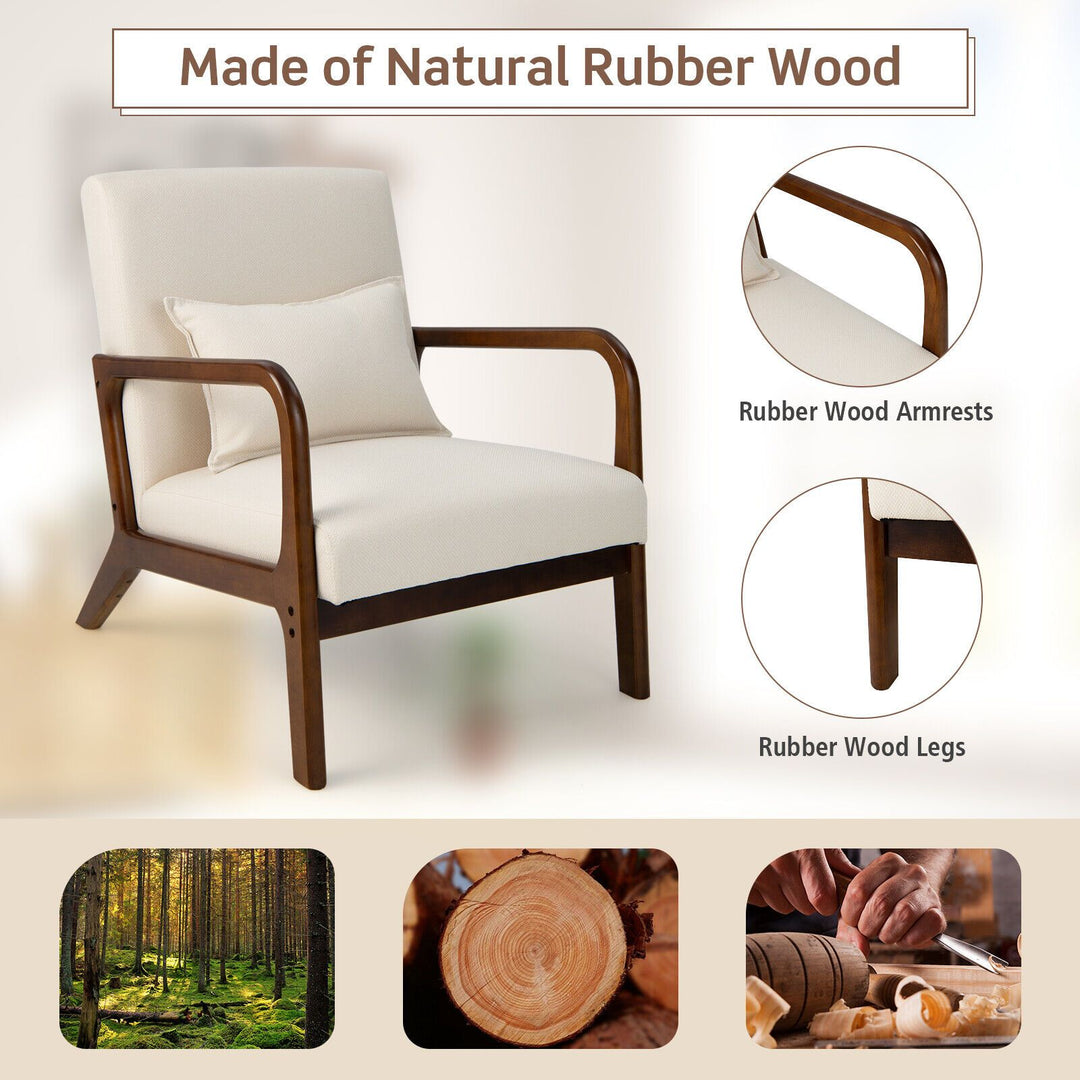 Buy farmhouse furniture Beige White Modern Contemporary Accent Chair - Modern Cottage Farmhouse Furniture