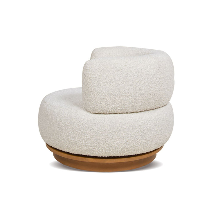 Buy farmhouse furniture Ivory Haven | White Modern Boucle Contemporary Accent Chair - Modern Cottage Farmhouse Furniture