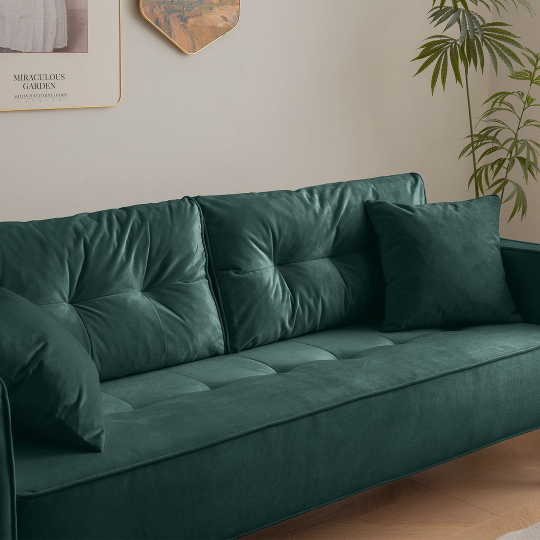 Buy farmhouse furniture Modern Farmhouse Cottage Upholstered 3-Seater Sofa Couch - Modern Cottage Farmhouse Furniture