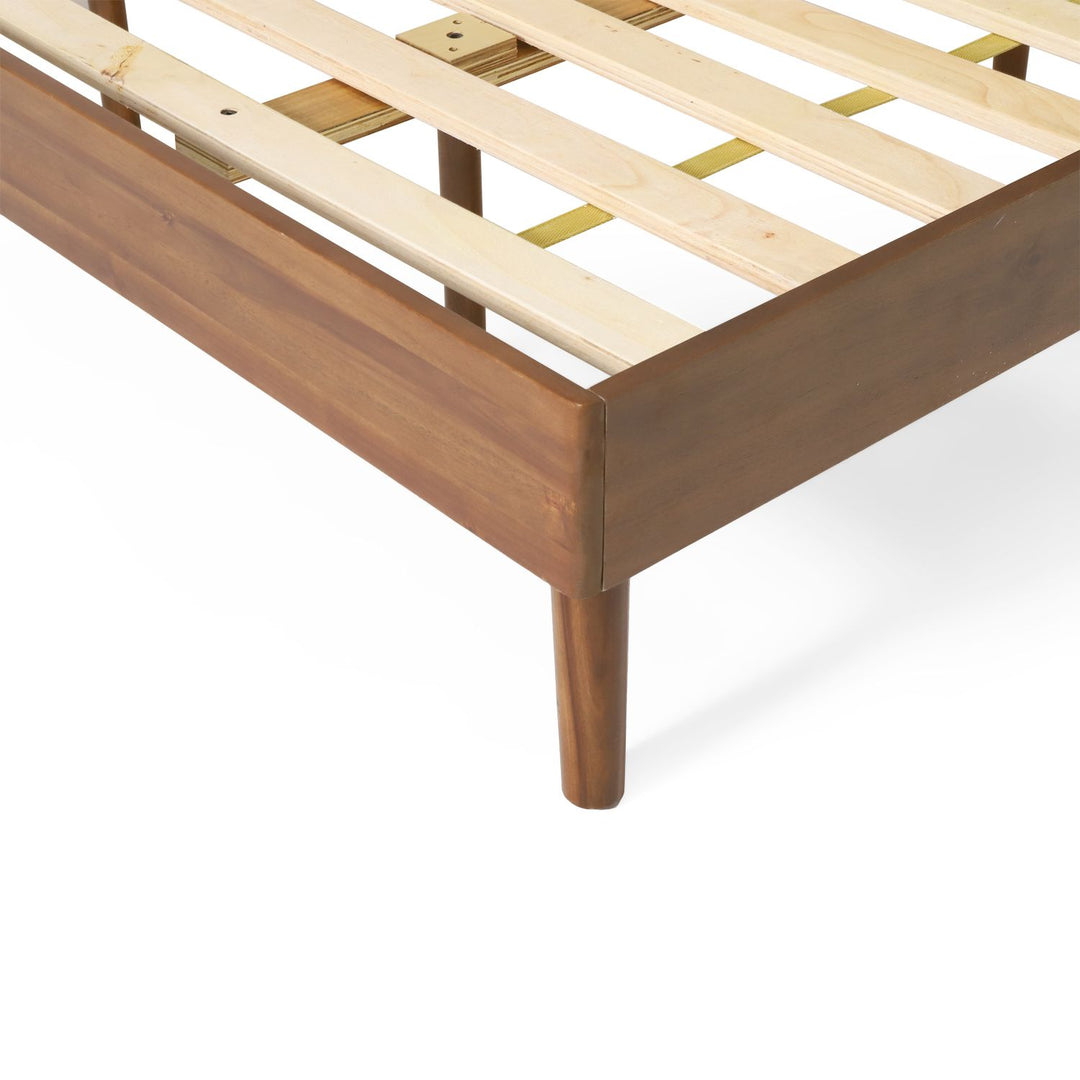 Buy farmhouse furniture King Size Farmhouse Cohron Solid Wood Platform Bed (Cali King) - Modern Cottage Farmhouse Furniture