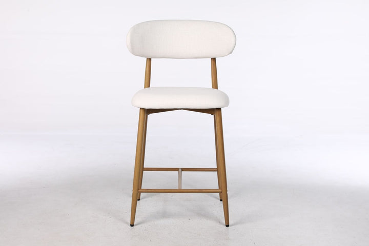 Buy farmhouse furniture Beige Modern Cottage Farmhouse Counter Bar Stools Set of 2 - Modern Cottage Farmhouse Furniture