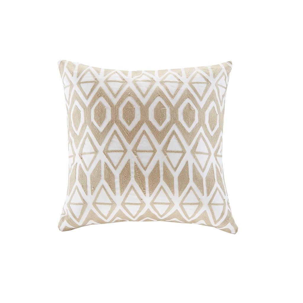 Buy farmhouse furniture Embroidered Farmhouse Cotton Oblong Decorative Pillow - Modern Cottage Farmhouse Furniture
