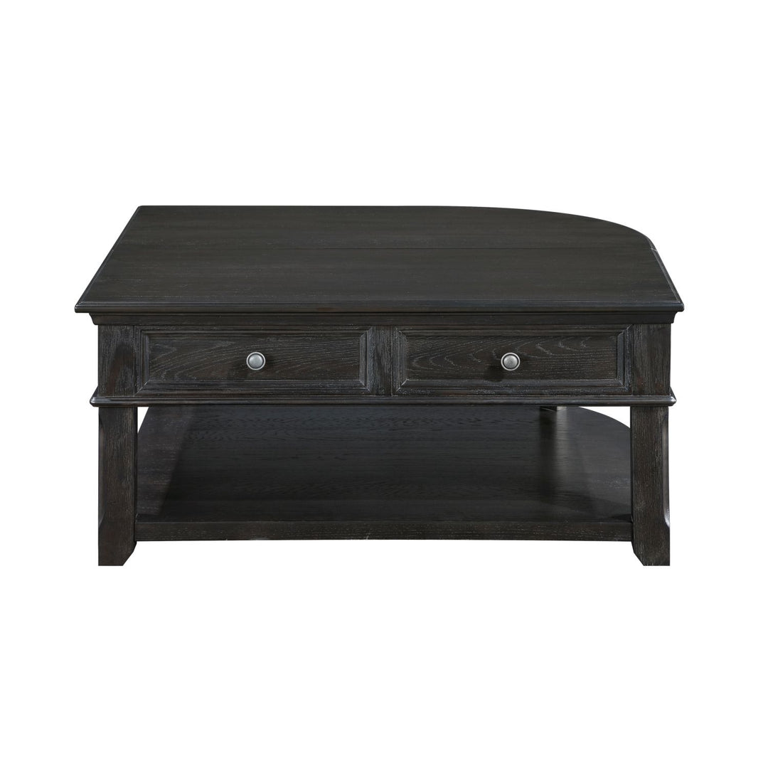 Buy farmhouse furniture Iron Oak Farm | Large Gray Modern Farmhouse Shelved Coffee Table - Modern Cottage Farmhouse Furniture