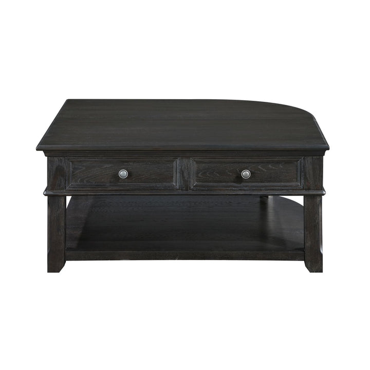 Buy farmhouse furniture Iron Oak Farm | Large Gray Modern Farmhouse Shelved Coffee Table - Modern Cottage Farmhouse Furniture