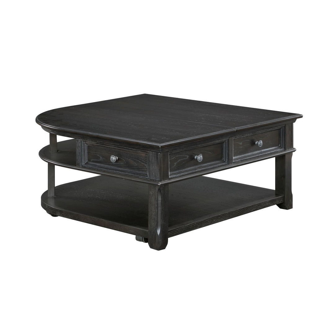 Buy farmhouse furniture Iron Oak Farm | Large Gray Modern Farmhouse Shelved Coffee Table - Modern Cottage Farmhouse Furniture