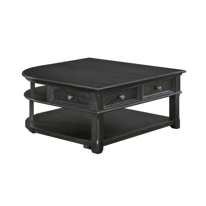 Buy farmhouse furniture Iron Oak Farm | Large Gray Modern Farmhouse Shelved Coffee Table - Modern Cottage Farmhouse Furniture