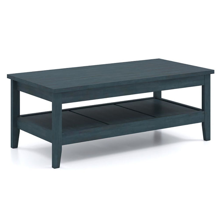 Buy farmhouse furniture Farmhouse Coffee Table Rustic Cocktail Center Table with Thickened Tabletop - Modern Cottage Farmhouse Furniture