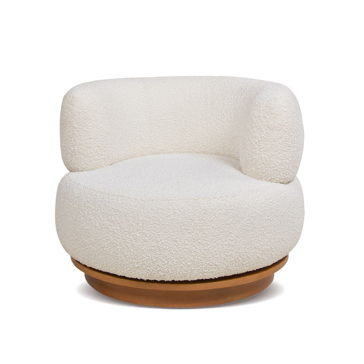 Buy farmhouse furniture Ivory Haven | White Modern Boucle Contemporary Accent Chair - Modern Cottage Farmhouse Furniture